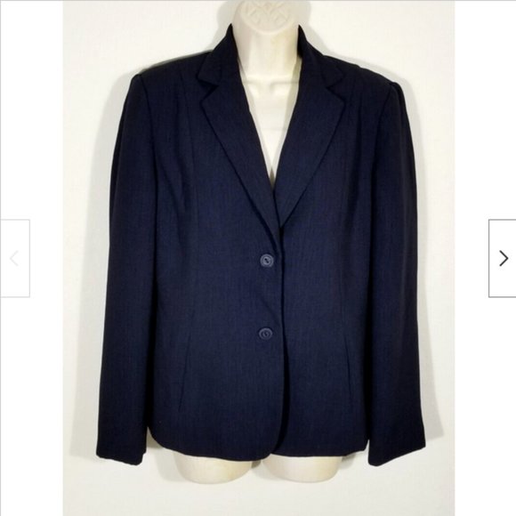 Veste Worthington Homme - Taille XL, Bleu Marine Avec Col Intérieur Beige - Occasion Très Bon état